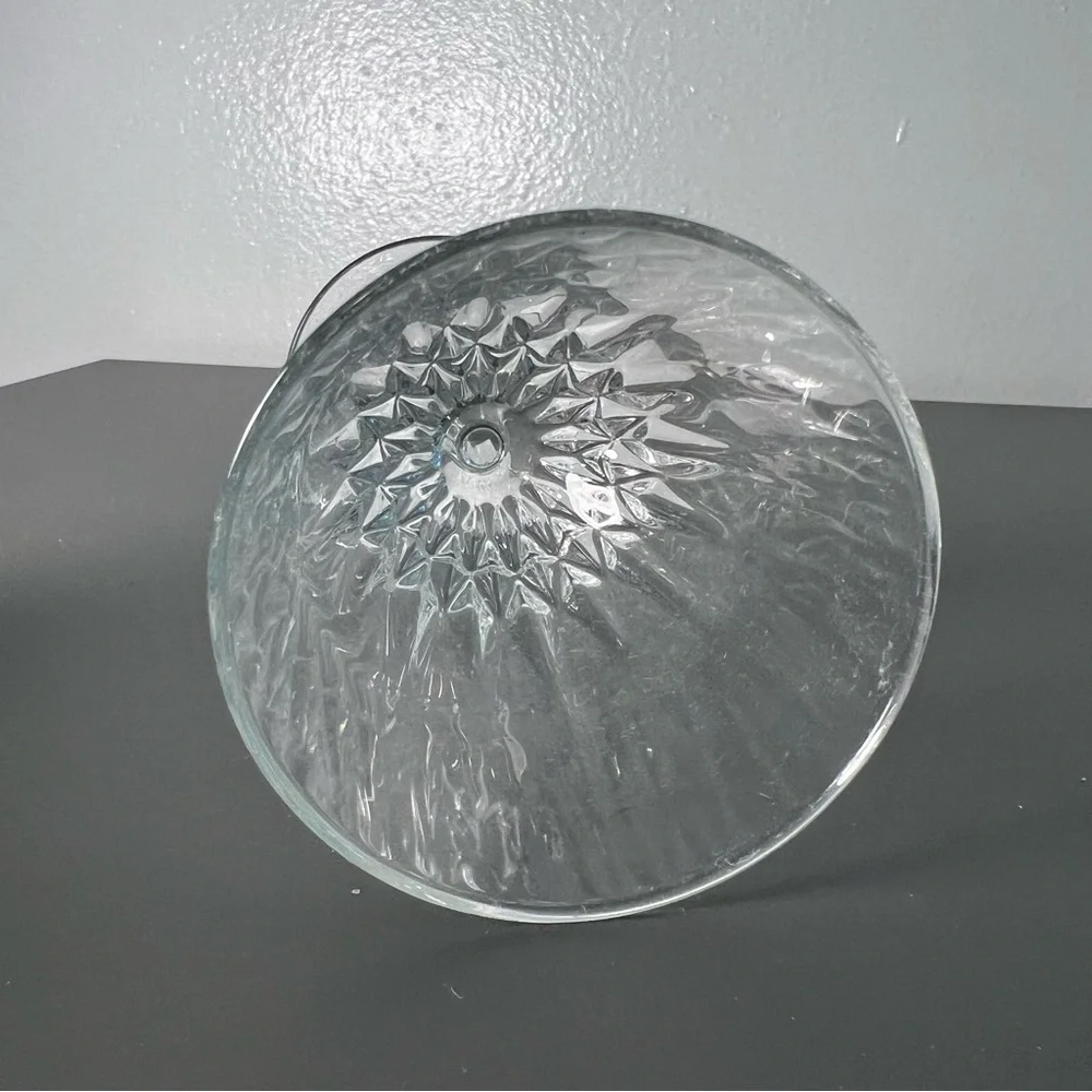 Small Crystal Wine Glass Goblet Clear Glass Stemmed - Picture 6 of 7